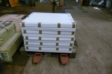 Flat packs on a pallet ready for shipping