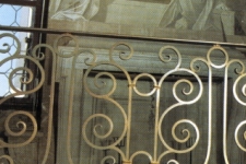 Balustrade panel with scrolls