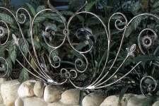 Ornate garden fence