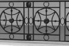 Railing with large circles