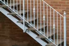 Galvanized stair rail