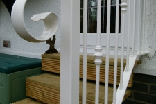 Bespoke handrail in white